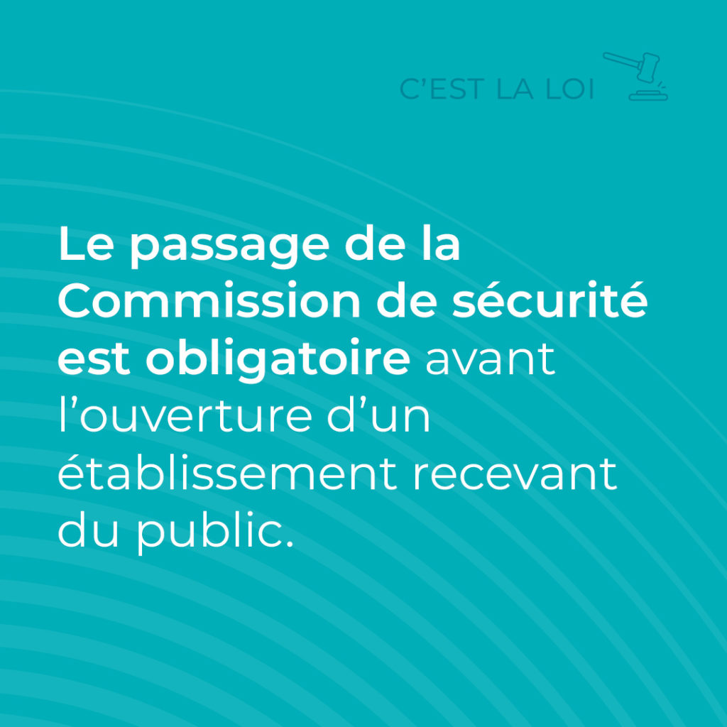 La commission de sécurité ERP