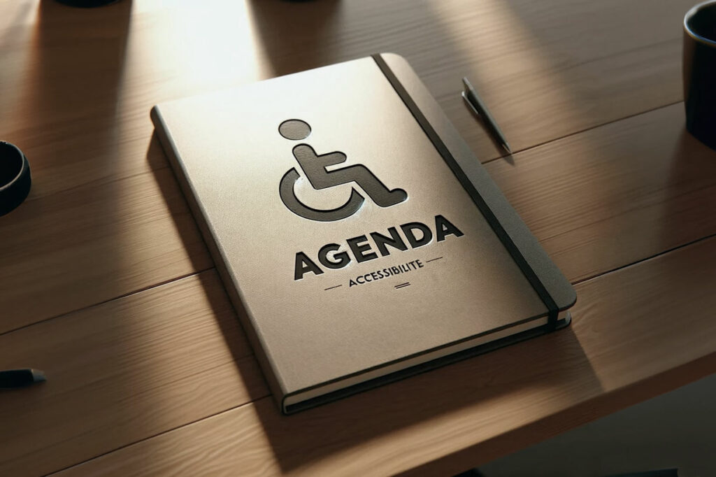 ad'ap agenda d'accessibilité programmé sur un bureau